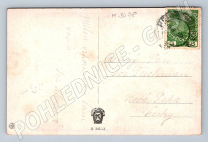 Postcard girl in traditional costume CV Muttich (M3028)