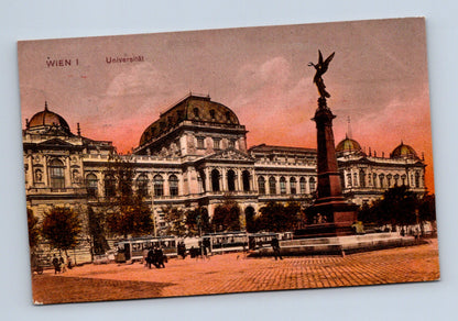 Pohlednice Rakousko Vídeň Universität 1908 (M30284)