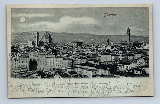 Pohlednice Itálie Firenze panorama 1920 (M30294)