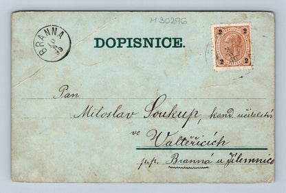Pohlednice Nymburk panorama a detaily 1909 (M30296)