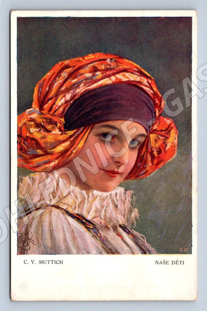 Postcard CV Muttich Our children portrait (M3031)