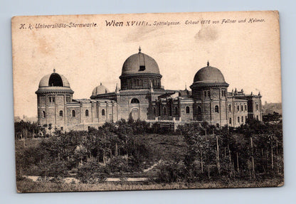 Pohlednice Rakousko Vídeň Universitäts-Sternwarte 1913 (M30310)
