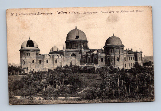 Pohlednice Rakousko Vídeň Universitäts-Sternwarte 1913 (M30310)