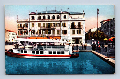 Pohlednice Itálie Grado hotel Metropole přístav (M30312)