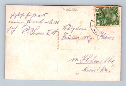Pohlednice Česká Lípa Josefplatz klášterní kostel před 1918 (M30315)