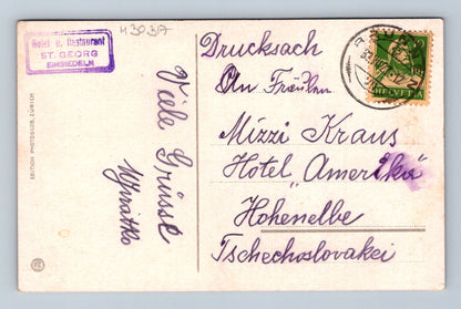 Pohlednice Švýcarsko Einsiedeln klášter 1927 (M30317)