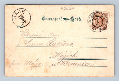Pohlednice Pravčická brána Böhm. Schweiz. 1899 (M30319)