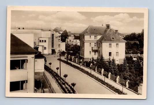 Pohlednice Blatná Růžová ulice 1946 (M30320)