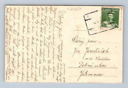 Pohlednice Blatná zámek a růže 1939 (M30327)