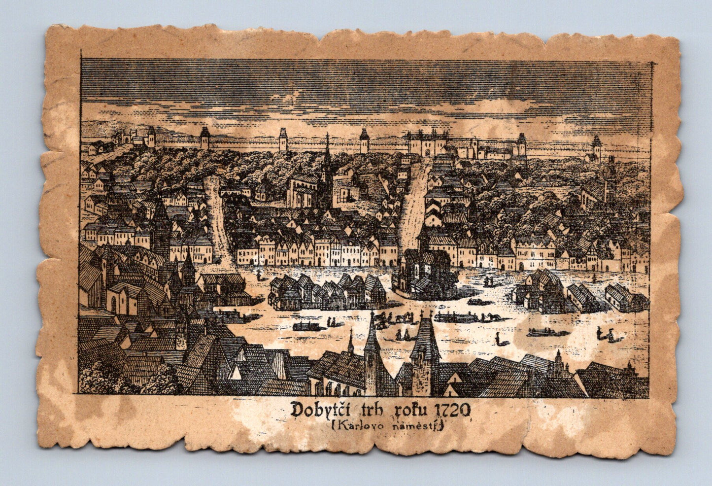 Pohlednice Praha Karlovo náměstí Dobytecí trh 1720 (M30337)