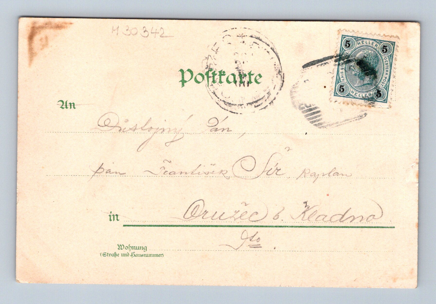 Pohlednice Karlovy Vary panorama Jelení skok 1908 (M30342)