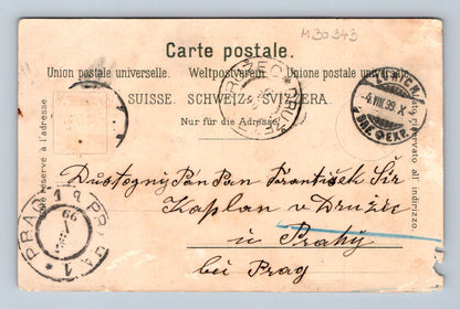 Pohlednice Švýcarsko kantony erby 1899 (M30343)