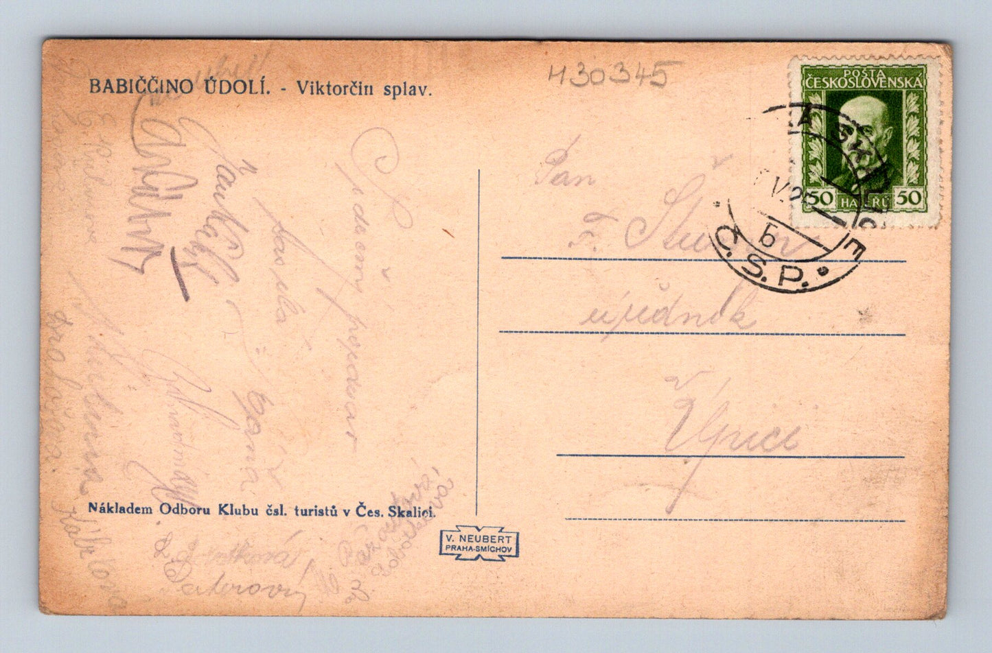 Pohlednice Babiččino údolí Viktorčin splav (M30345)