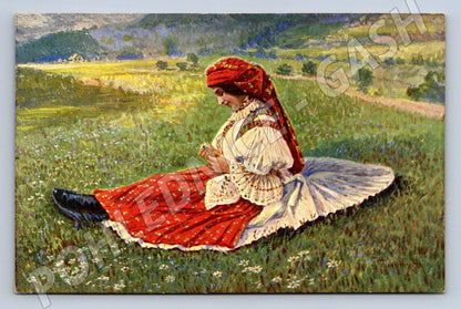 Postcard J Jáchym Loves Me Traditional Costume (M3035)