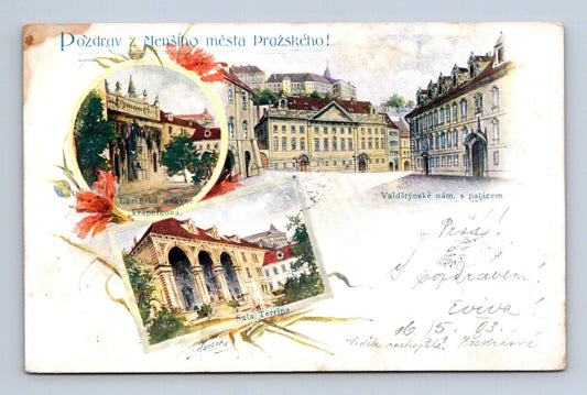 Pohlednice Praha Menší město Valdštejnské náměstí 1903 (M30351)