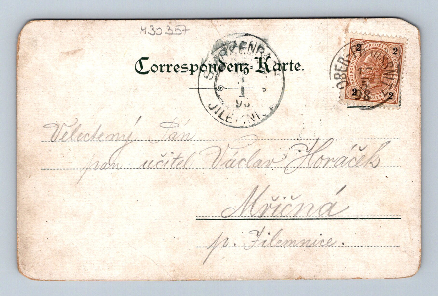 Pohlednice Lázně Bělohrad Mastigbad 1898 (M30357)