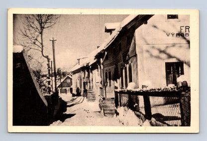 Pohlednice Jilemnice zasněžená ulice (M30361)