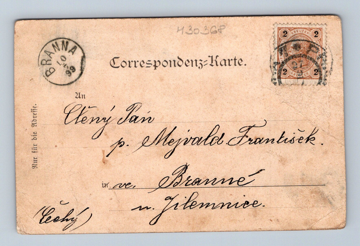 Pohlednice Černá Hora Cetinje kníže Nikola I. 1899 (M30368)