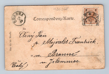 Pohlednice Černá Hora Cetinje kníže Nikola I. 1899 (M30368)