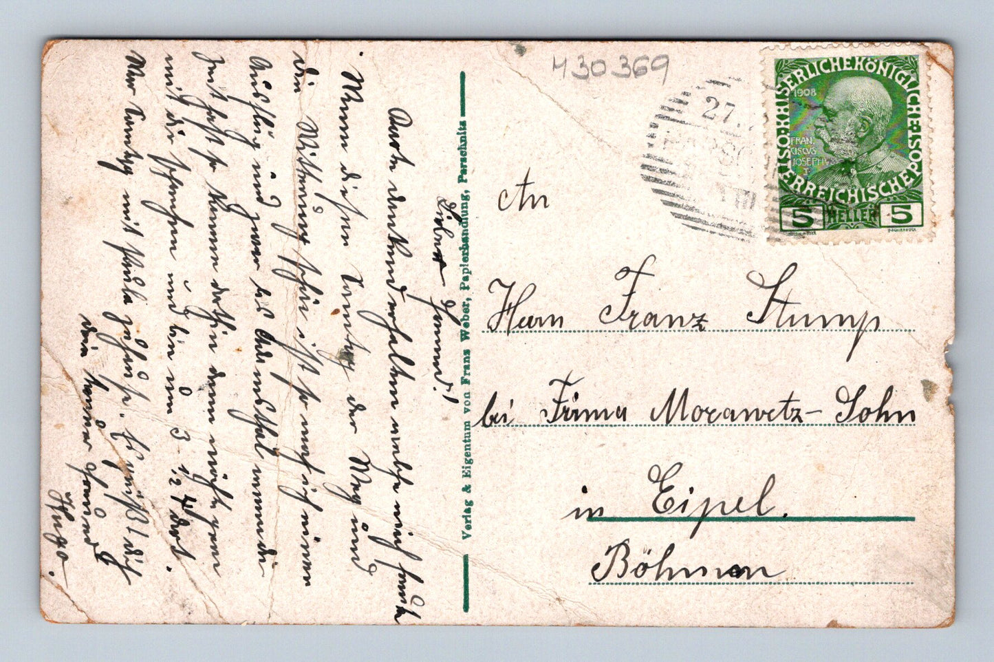 Pohlednice Poříčí u Trutnova (Parschnitz) koláž 1908 (M30369)