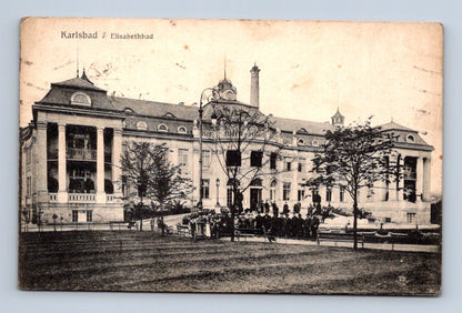 Pohlednice Karlovy Vary Elisabethbad 1920 (M30370)