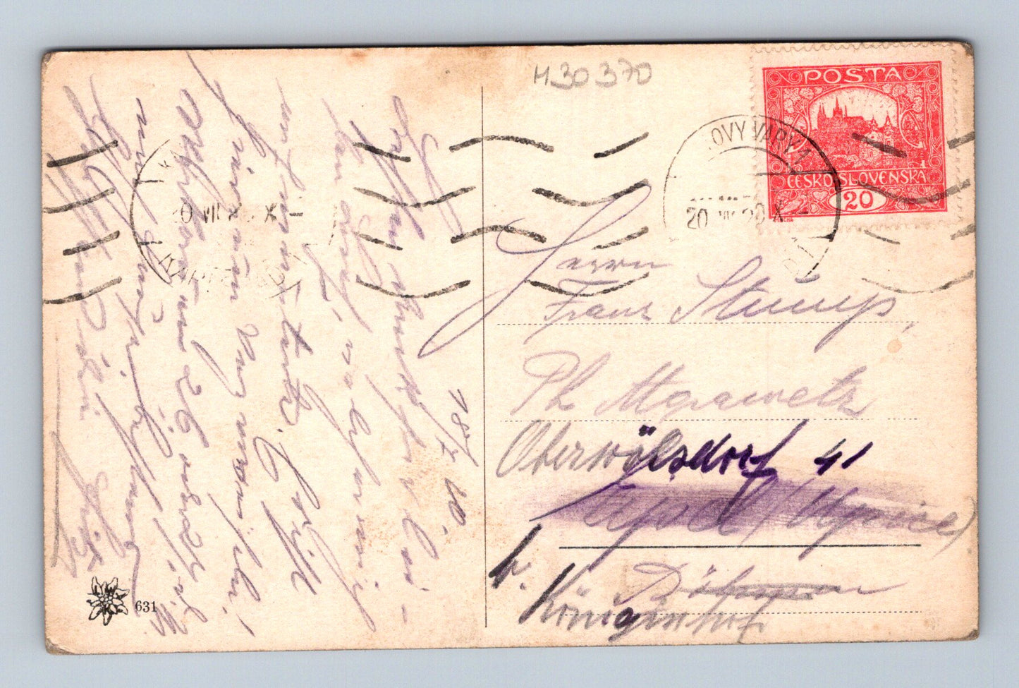 Pohlednice Karlovy Vary Elisabethbad 1920 (M30370)