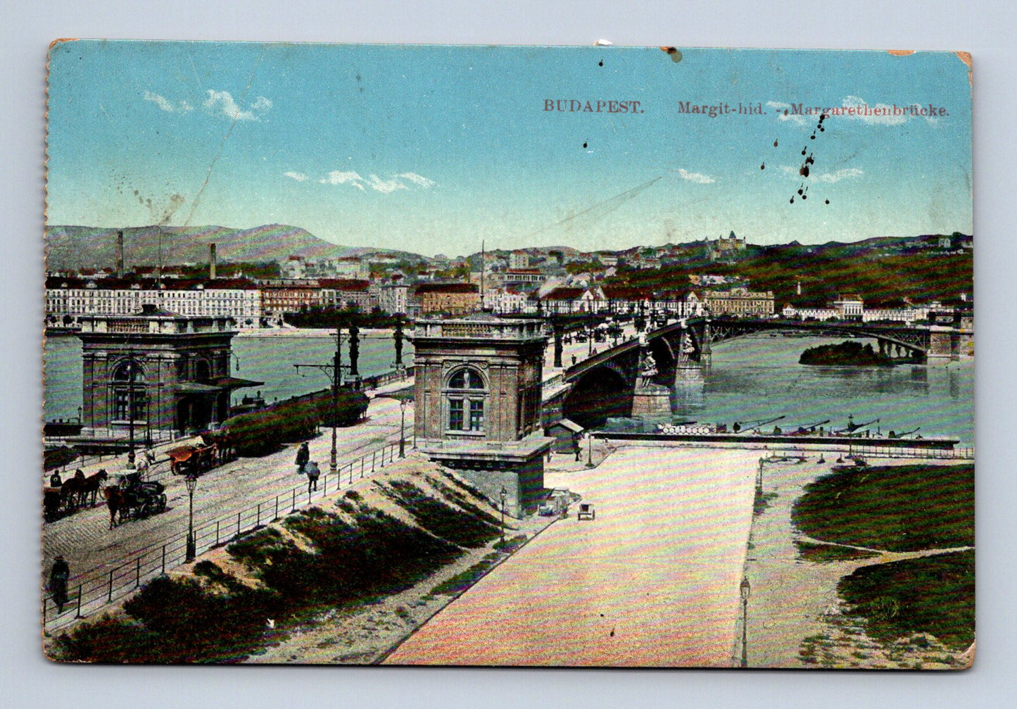 Pohlednice Maďarsko Budapešť Margit-híd 1910 (M30374)