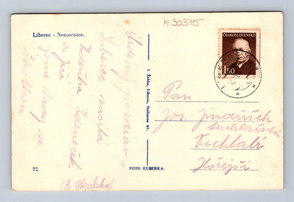 Pohlednice Liberec Nemocnice cca 1946 (M30375)