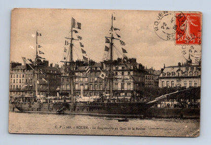 Francie Rouen Le Bougainville Quai de la Bourse 1909 (M30377)