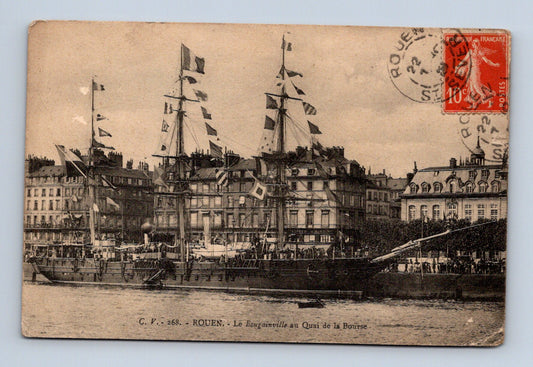 Francie Rouen Le Bougainville Quai de la Bourse 1909 (M30377)