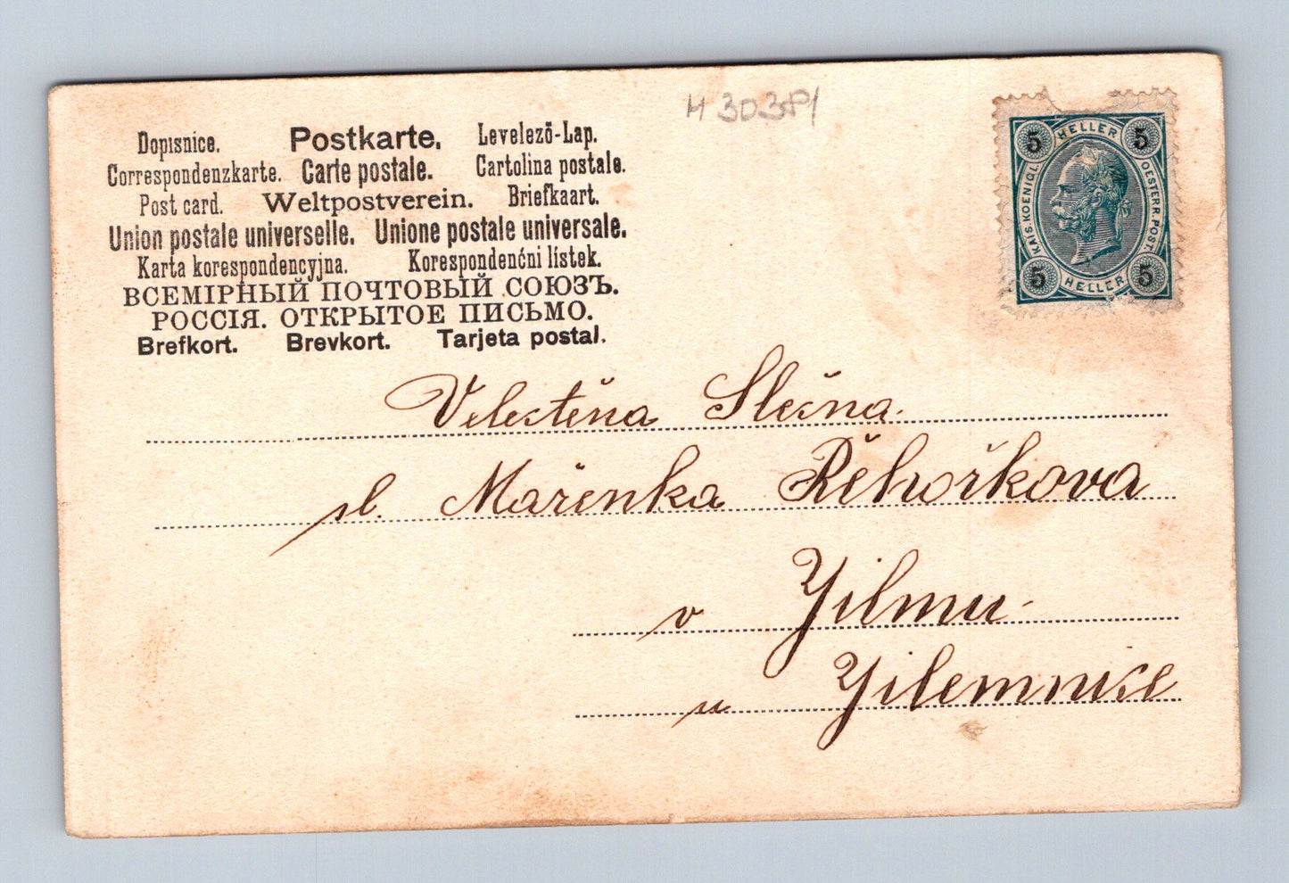 Pohlednice I. F. Praha romantický motiv Jilemnice (M30381)