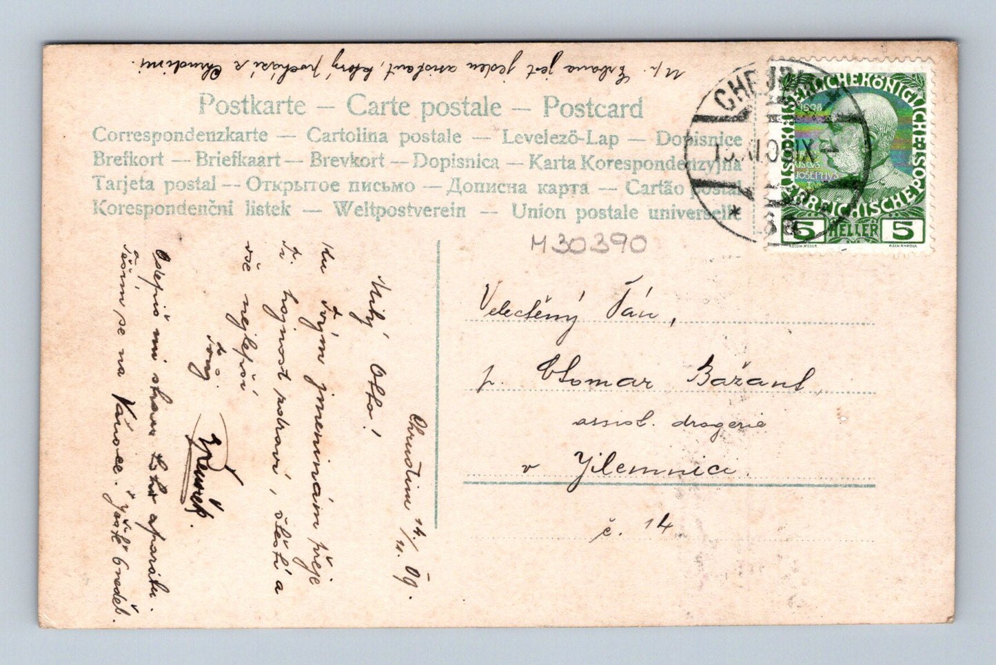 Pohlednice Lily Elsie portrét herečky 1909 (M30390)