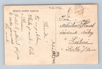 Kutná Hora Sedlec kostnice znak Schwarzenberků 1922 (M30392)