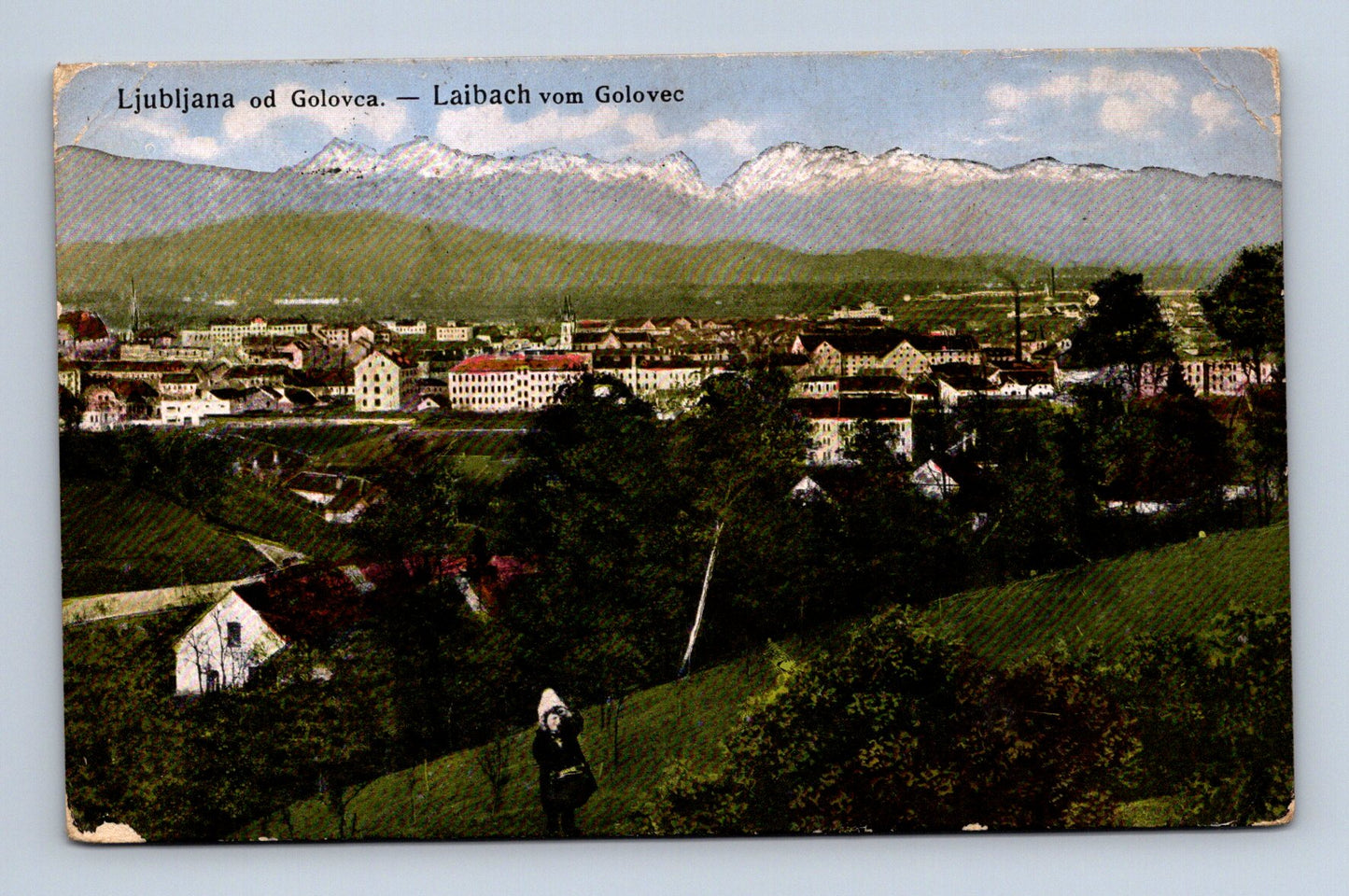 Pohlednice Slovinsko Ljubljana od Golovec 1916 (M30395)