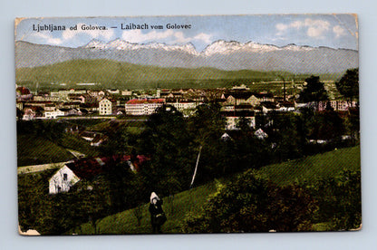 Pohlednice Slovinsko Ljubljana od Golovec 1916 (M30395)