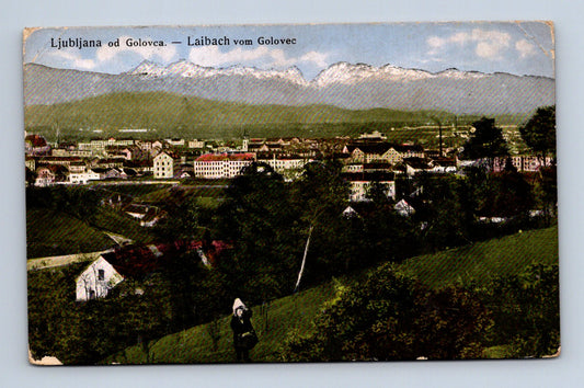Pohlednice Slovinsko Ljubljana od Golovec 1916 (M30395)