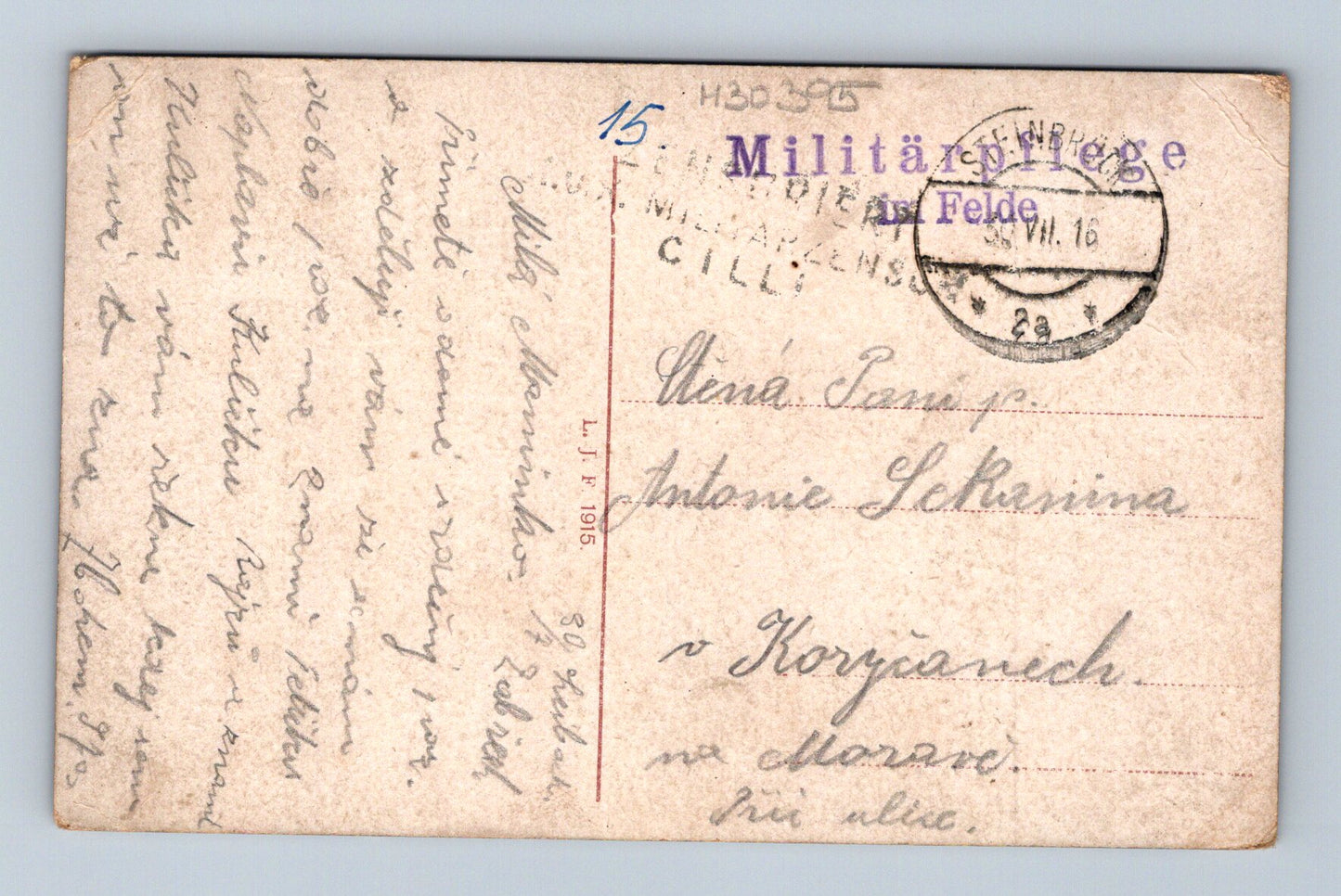 Pohlednice Slovinsko Ljubljana od Golovec 1916 (M30395)