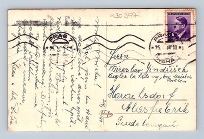 Pohlednice Praha zimní krajina 1941 (M30397)