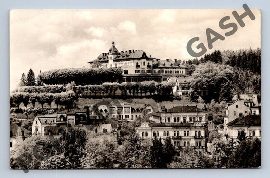Pohlednice Mariánské Lázně Hotel Monty malý formát čb (M304)