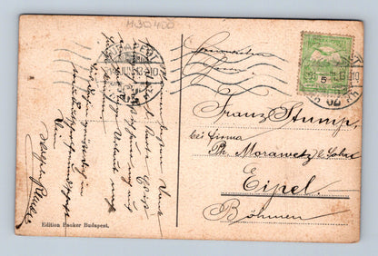Pohlednice Maďarsko Budapešť Řetězový most 1910 (M30400)