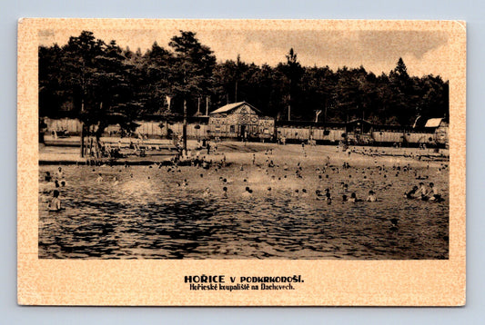 Pohlednice Hořice v Podkrkonoší koupaliště na Dachovech (M30401)