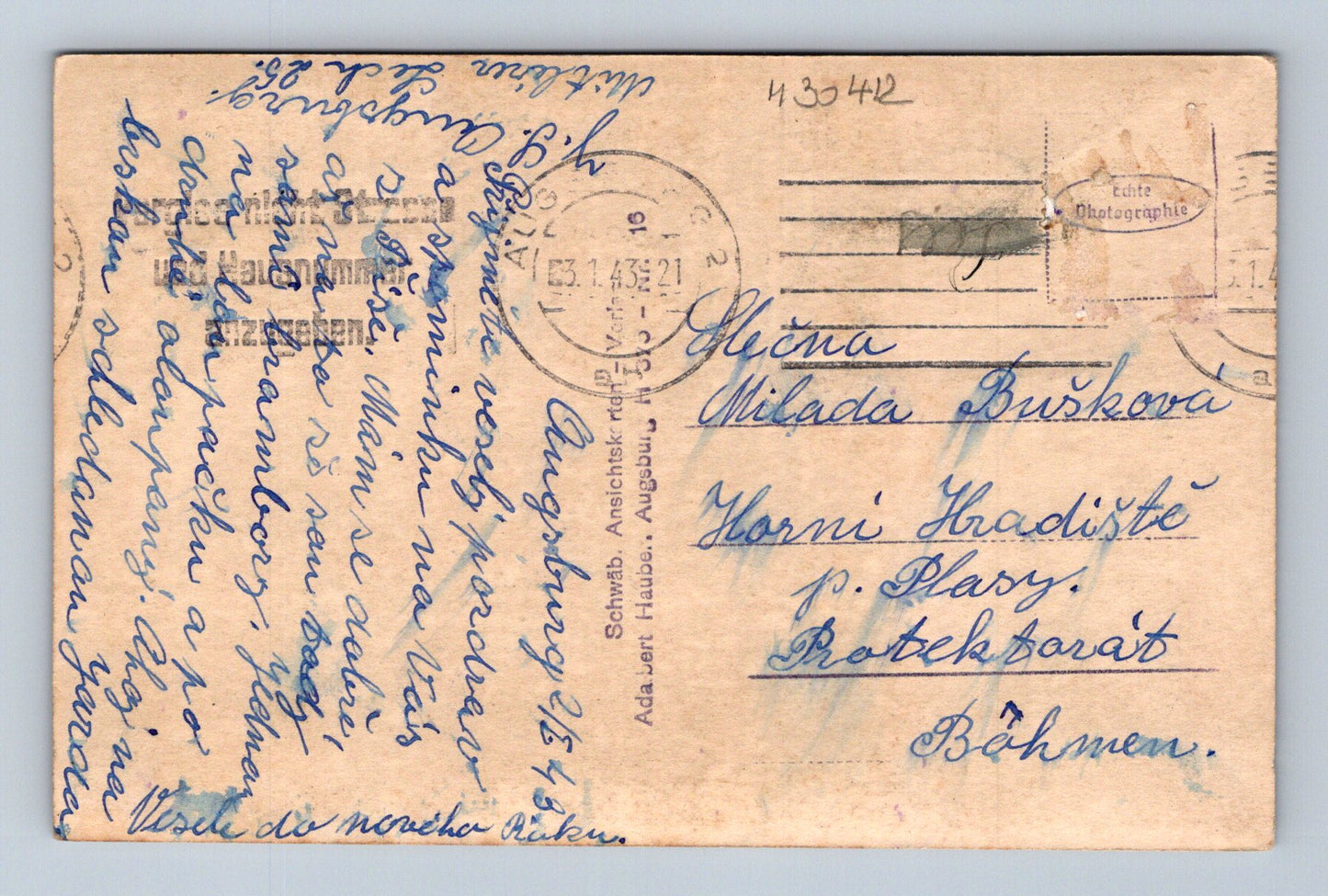 Pohlednice Německo Augsburg Rathaus a Perlach 191? (M30412)
