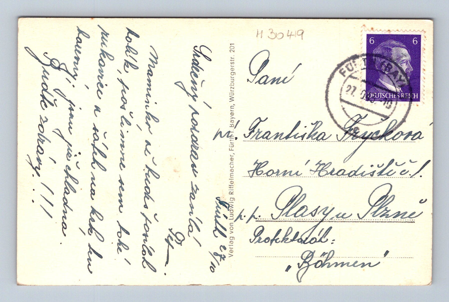 Pohlednice Německo Fürth Fliegerhorst nacisti (M30419)