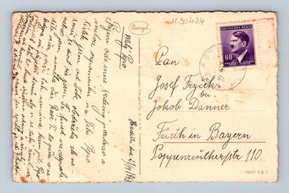 Pohlednice Nemecko horský kostelík 1943 (M30424)
