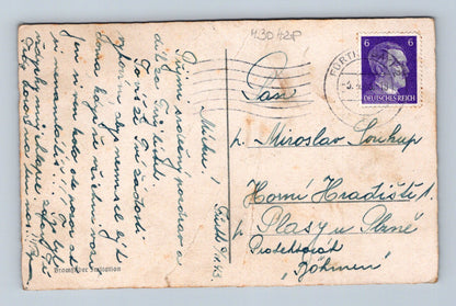 Pohlednice Německo Fürth Nympha ve Stadtparku 1935 (M30428)