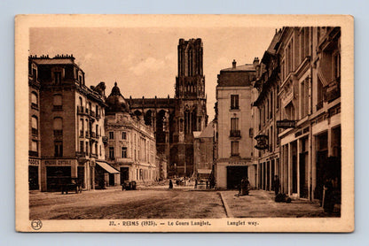 Pohlednice Francie Reims Le Cours Langlet 1925 (M30433)