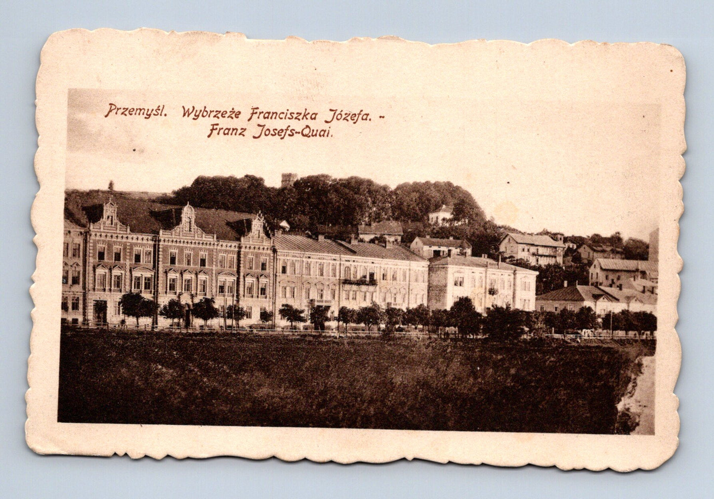 Pohlednice Polsko Přemyšl nábřeží 1918 (M30440)