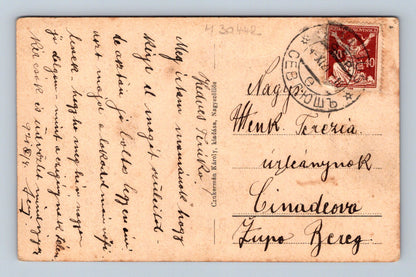 Pohlednice Ukrajina Nagyszöllős Kankó várrom (M30442)