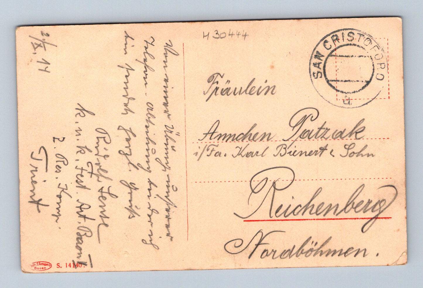 Pohlednice Rakousko St. Christof am See 1917 (M30444)
