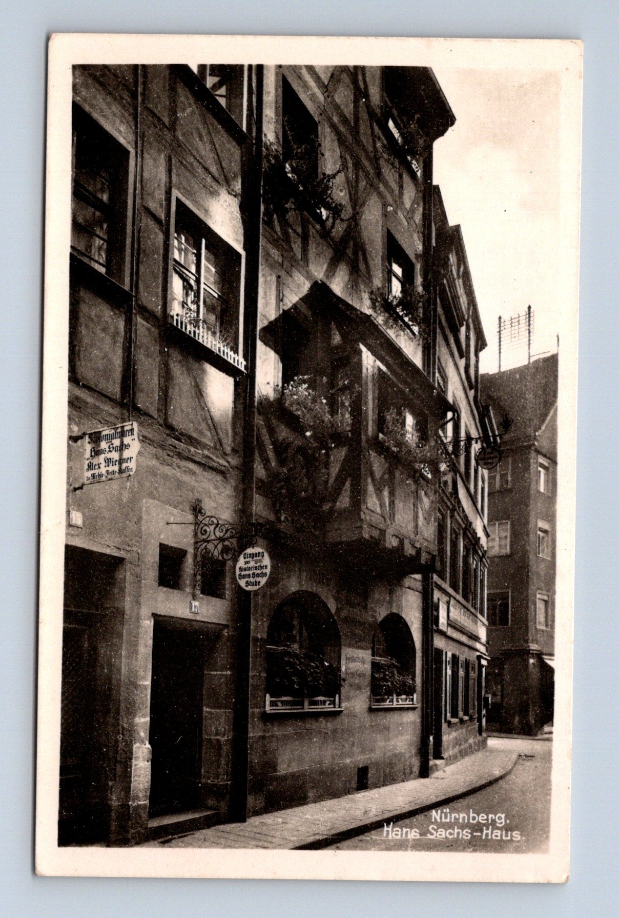 Pohlednice Německo Norimberk Hans Sachs-Haus (M30445)